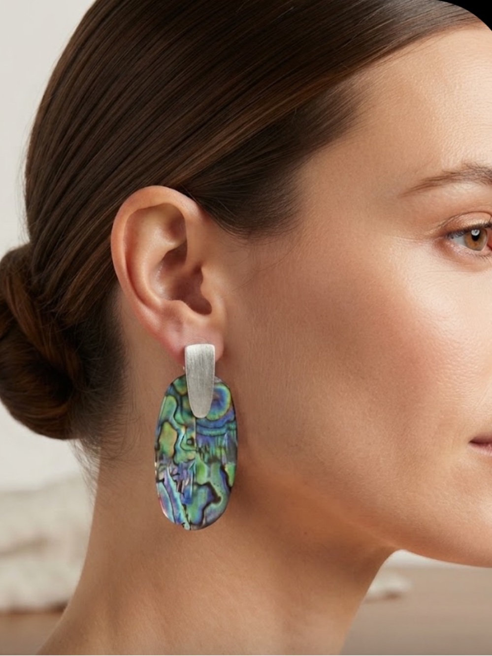 Kendra Scott Aragon Dangle Statement Earrings In Gold Tone Abalone